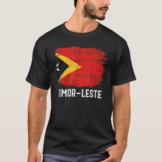 ヴィンテージ東ティモール国旗 Tシャツ (正面)