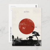 ヴィンテージ東京観光水彩アジア ポストカード (正面/裏面)