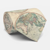 ヴィンテージ東半球の地図(1801) ネクタイ (ロール)