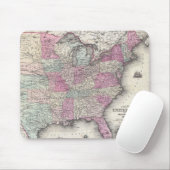 ヴィンテージ東州統一されたの地図(1862) マウスパッド (マウス)