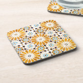 ヴィンテージ東洋のイスラム教パターンデザイン コースター (左側)