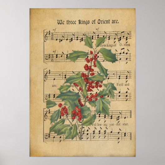 ヴィンテージ東洋の三人の王は ポスター (正面)