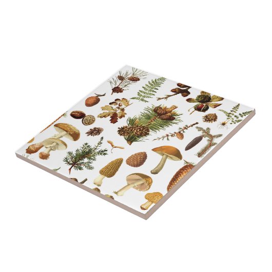 ヴィンテージ松の森の宝物シームレスなパターン タイル (側面)