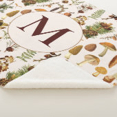 ヴィンテージ松の森の宝物模様 シェルパブランケット (3/4)