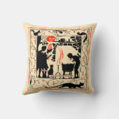 ヴィンテージ枕用ハロウィーンボビング クッション (裏面)