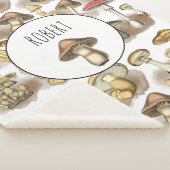 ヴィンテージ林パーソナライズされたのきのこ シェルパブランケット (3/4)