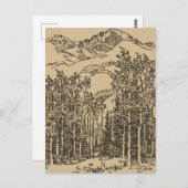 ヴィンテージ林 ポストカード (正面/裏面)