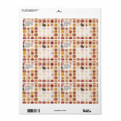 ヴィンテージ果型 ラベル (フルシート)