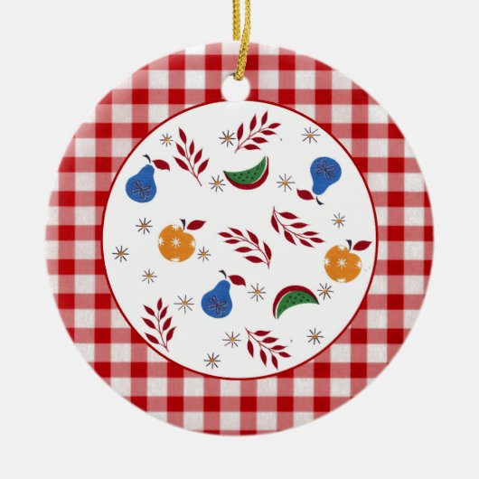 ヴィンテージ果実オーナメント セラミックオーナメント (正面)
