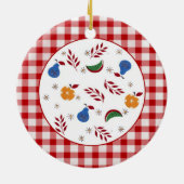 ヴィンテージ果実オーナメント セラミックオーナメント (裏面)