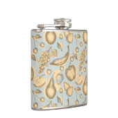 ヴィンテージ果実パターン フラスク (右)