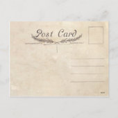 ヴィンテージ果実収穫感謝祭はがき シーズンポストカード (裏面)