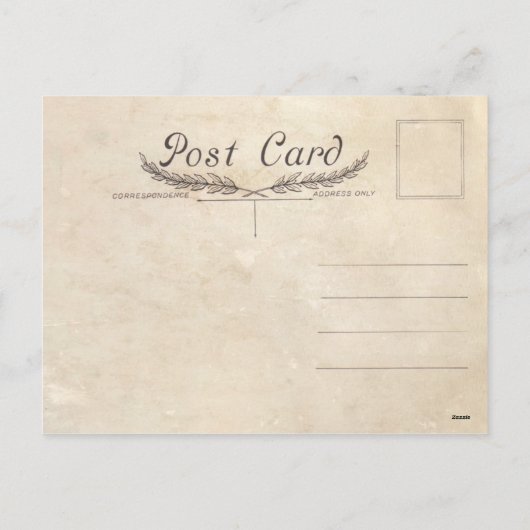 ヴィンテージ果実収穫感謝祭はがき シーズンポストカード (裏面)