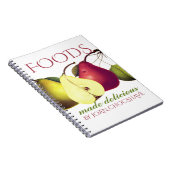 ヴィンテージ果実梨料理ベーキングレシピ手帳 ノートブック (右側)