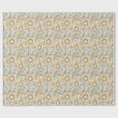 ヴィンテージ果実模様 ラッピングペーパー (フラット)