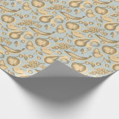 ヴィンテージ果実模様 ラッピングペーパー (角)