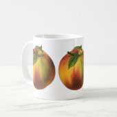 ヴィンテージ果実熟オーガニック桃 コーヒーマグカップ (正面左)