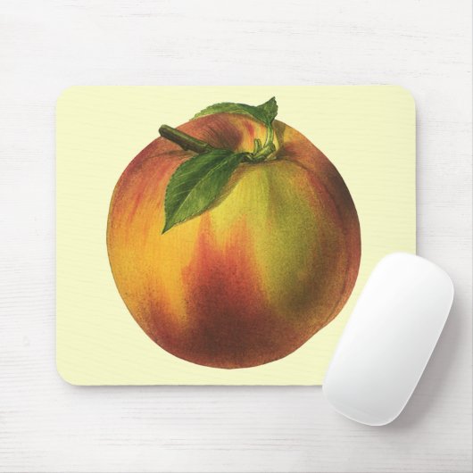 ヴィンテージ果実熟オーガニック桃 マウスパッド (マウス)