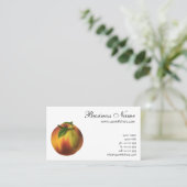 ヴィンテージ果実熟オーガニック桃 名刺 (スタンド正面)
