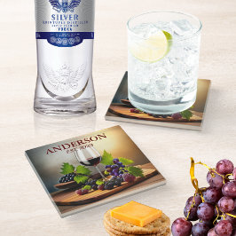 ヴィンテージ果実酒 ガラスコースター