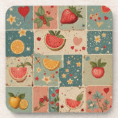 ヴィンテージ果実 コースター (正面)