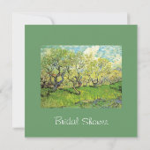 ヴィンテージ果樹園の花ブライダルシャワー 招待状 (裏面)