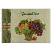 ヴィンテージ果物入パーソナライズされたれ カッティングボード (正面)