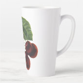 ヴィンテージ果物食品、木から熟したさくらんぼ カフェラテマグ (右)