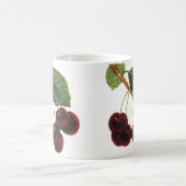 ヴィンテージ果物食品、木から熟したさくらんぼ コーヒーマグカップ (中央)