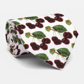 ヴィンテージ果物食品、木から熟したさくらんぼ ネクタイ (ロール)