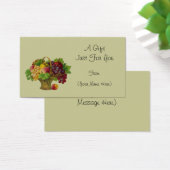 ヴィンテージ果籠パーソナライズされたギフトカードラベル (デスク)