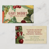 ヴィンテージ果菜料理のシェフケータリング 名刺 (正面/裏面)