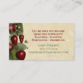 ヴィンテージ果菜料理のシェフケータリング 名刺 (裏面)