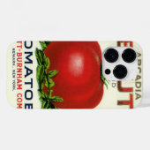 ヴィンテージ果輪状ラベル、アルカディア美しいトマト Case-Mate iPhoneケース (裏面 (横))