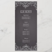 ヴィンテージ枠および結婚黒板のメニューカード メニュー (裏面)