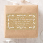 ヴィンテージ枠結婚付きコルク ラベル (インサイチュ)