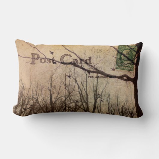 ヴィンテージ柱 ランバークッション (正面)