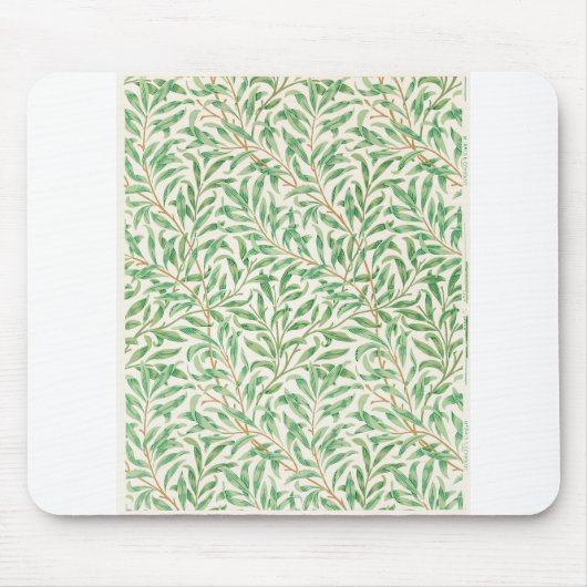 ヴィンテージ柳の枝ヴィンテージイラストレーションウォールアート マウスパッド (正面)