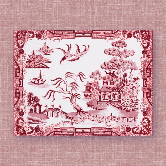 ヴィンテージ柳はがき ポストカード