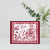 ヴィンテージ柳 ポストカード (スタンド正面)