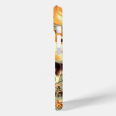 ヴィンテージ柴犬シームレスパターン Case-Mate iPhoneケース (裏面 / 左)