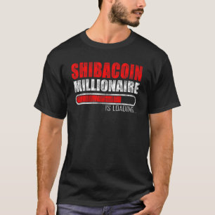 ヴィンテージ柴金銀億万長者Crypto Loading Shiba Tシャツ