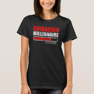 ヴィンテージ柴金銀億万長者Crypto Loading Shiba Tシャツ