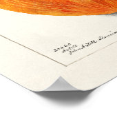 ヴィンテージ柿フルーツウォーター絵画カラー ポスター (角)