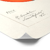 ヴィンテージ柿フルーツウォーター絵画カラー ポスター (角)