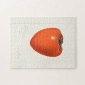 ヴィンテージ柿フルーツ水絵画色 ジグソーパズル (横)