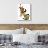 ヴィンテージ栗《鳥》アメリカゴガラ キャンバスプリント (インサイチュ (寝室))