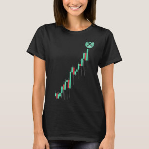 ヴィンテージ株価チャートリップルXrpコイン月Crへ Tシャツ