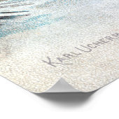 ヴィンテージ格言とヤギのクリスマス ポスター (角)