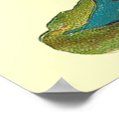 ヴィンテージ格言にピンクのバラのポスタープリント ポスター (角)